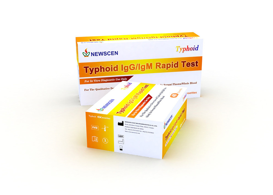 Teste rápido tifoide coloidal de IgG IgM do sangue inteiro do ISO do ouro